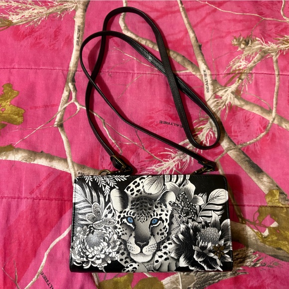 Anuschka Handbags - ANUSCHKA Women’s Cleopatra’s Leopard Genuine Leather Organizer Wallet